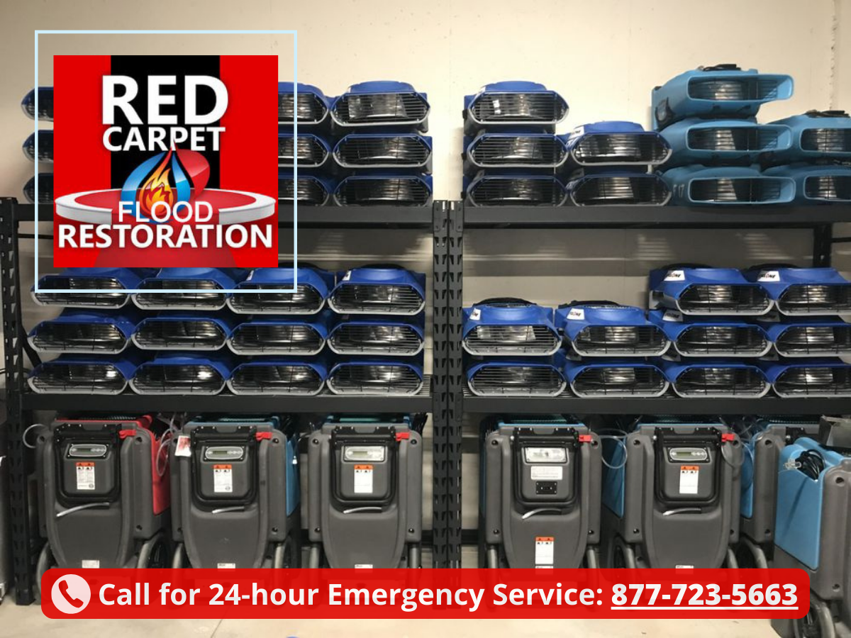 equipment for water damage restoration, extraction and cleanup services in Lawrence KS home